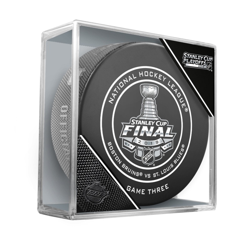 2019 Stanley Cup Finals Game 3 (Three) Boston Bruins vs. St. Louis Blues Official Game Hockey Puck Cubed