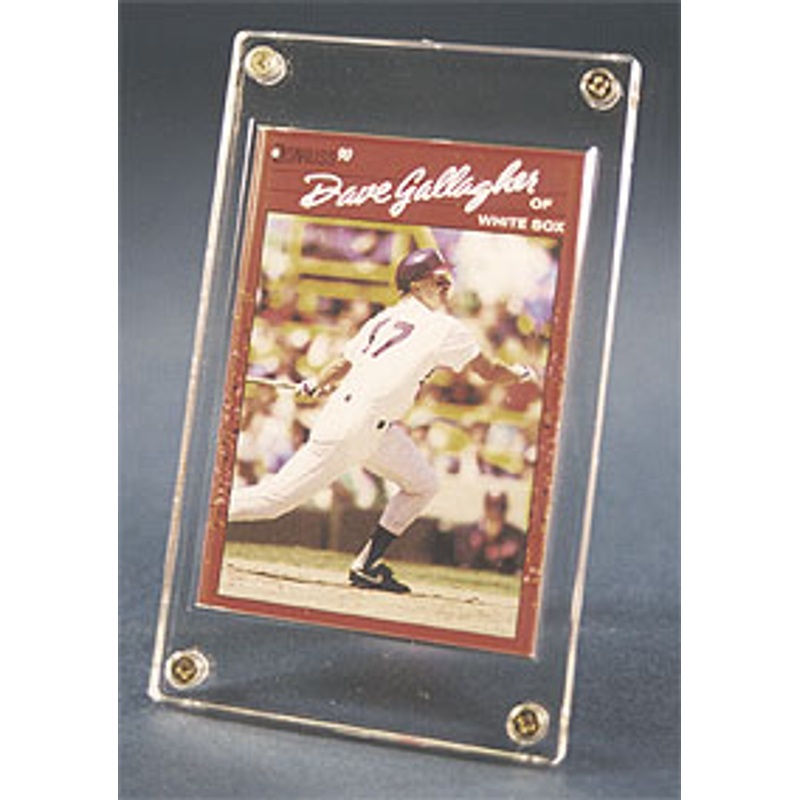 4-screw RECESSED HOBBY CARD HOLDERS w/ 3D View (Box of 25)