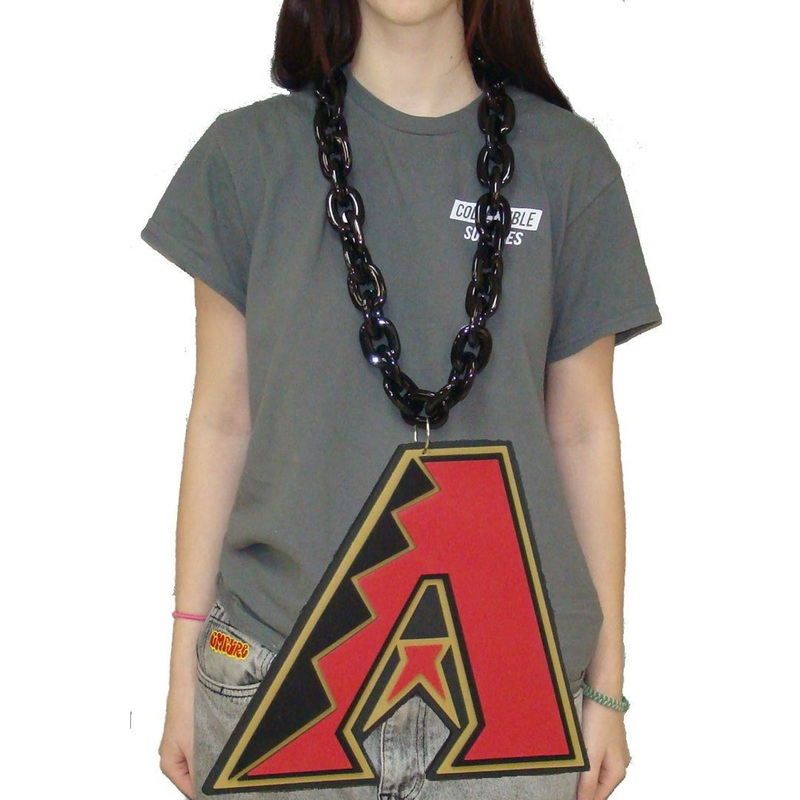 Arizona Diamondbacks BIG LOGO 3D Fan Chain Foam Necklace
