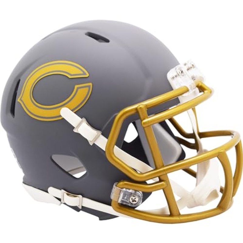 Chicago Bears Alternate SLATE Revolution Speed Mini Football Helmet