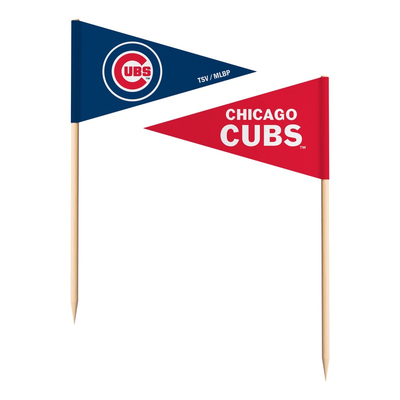 Chicago Cubs MLB Team Toothpick Flags – 36 pack Toothpicks