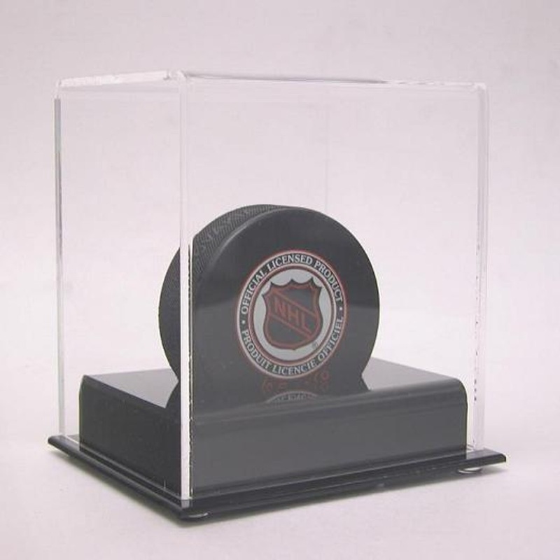 DELUXE SINGLE HOCKEY PUCK DISPLAY