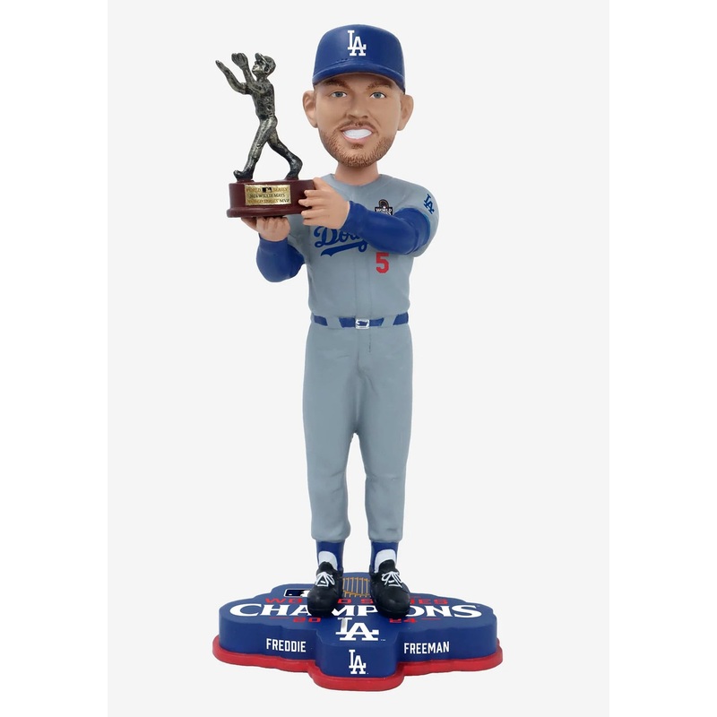 Freddie Freeman Los Angeles Dodgers 2024 World Series Champions 10” MVP Bobblehead Doll