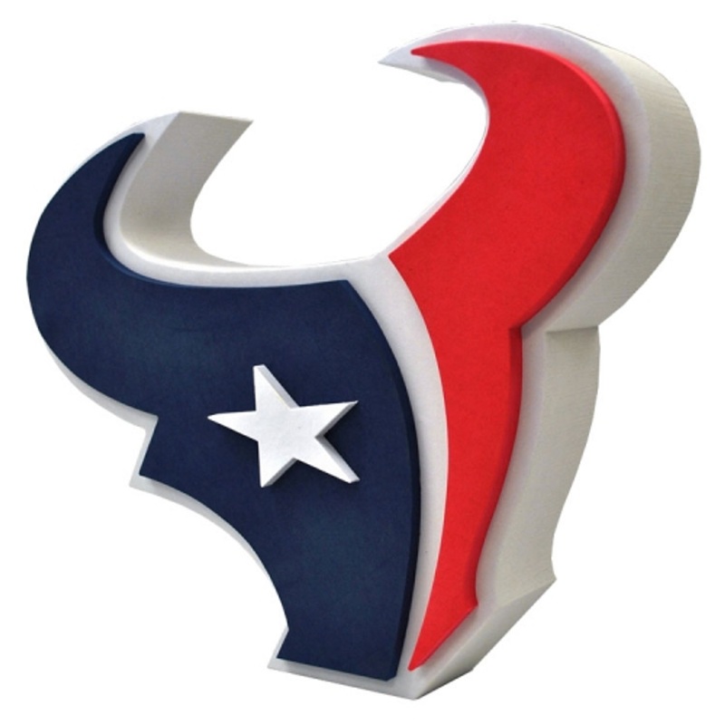 Houston Texans 3D Fan Foam Logo Sign