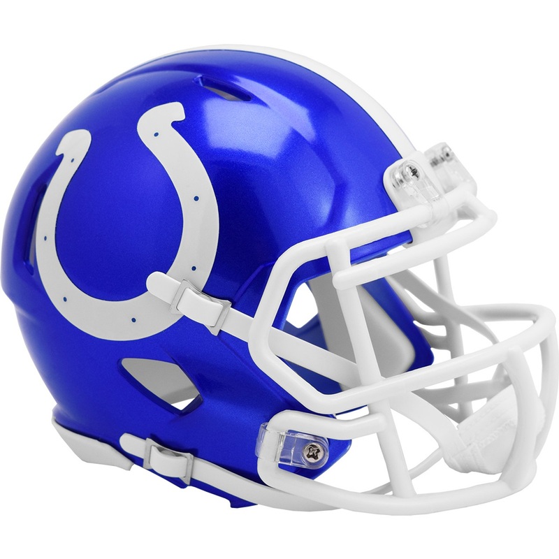 Indianapolis Colts Riddell Speed Mini Helmet – New Flash Alternate