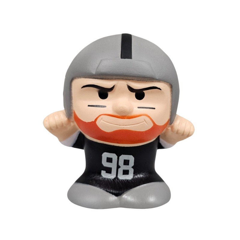 Maxx Crosby Las Vegas Raiders # 98 Series 4 Jumbo SqueezyMate NFL Figurine