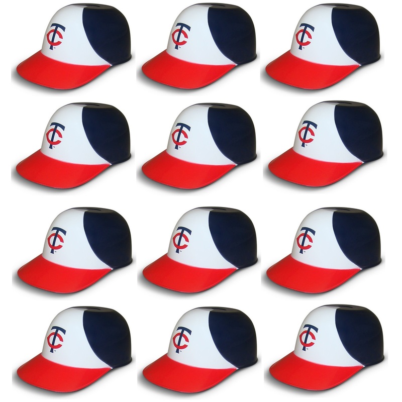 Minnesota Twins MLB 8oz Snack Size / Ice Cream Mini Baseball Helmets – Quantity 12