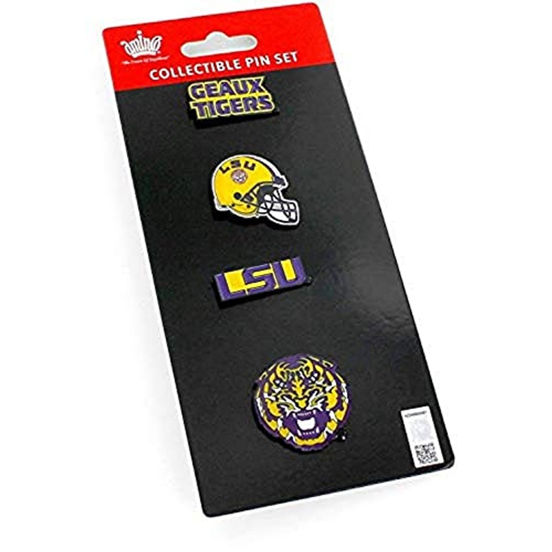 NCAA LSU Tigers Team Pride Collectible Lapel Pin Set 4-Pack