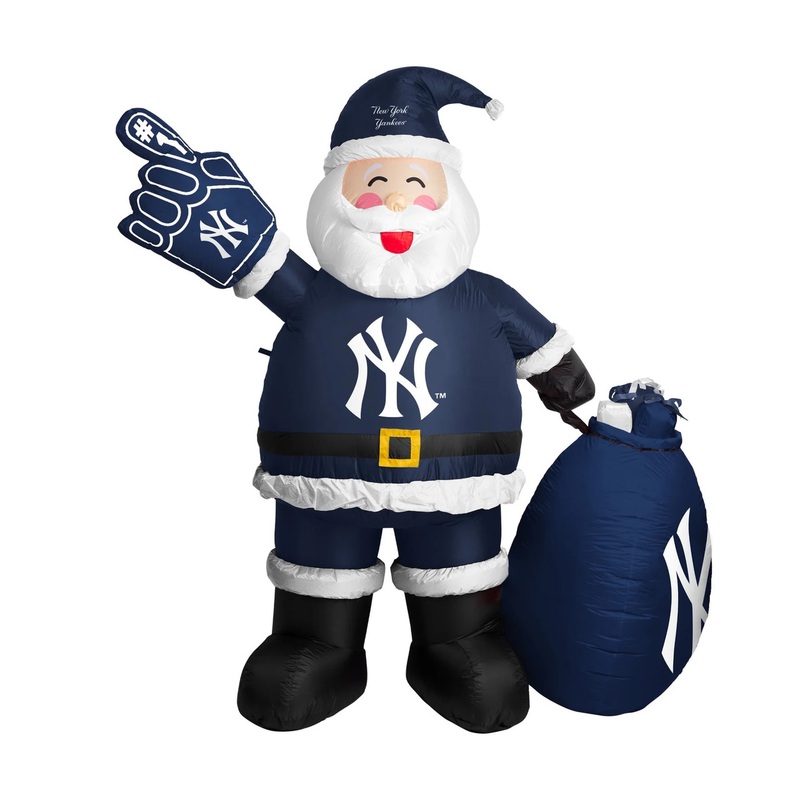 New York Yankees Santa Claus 7′ Tall MLB Yard Inflatable