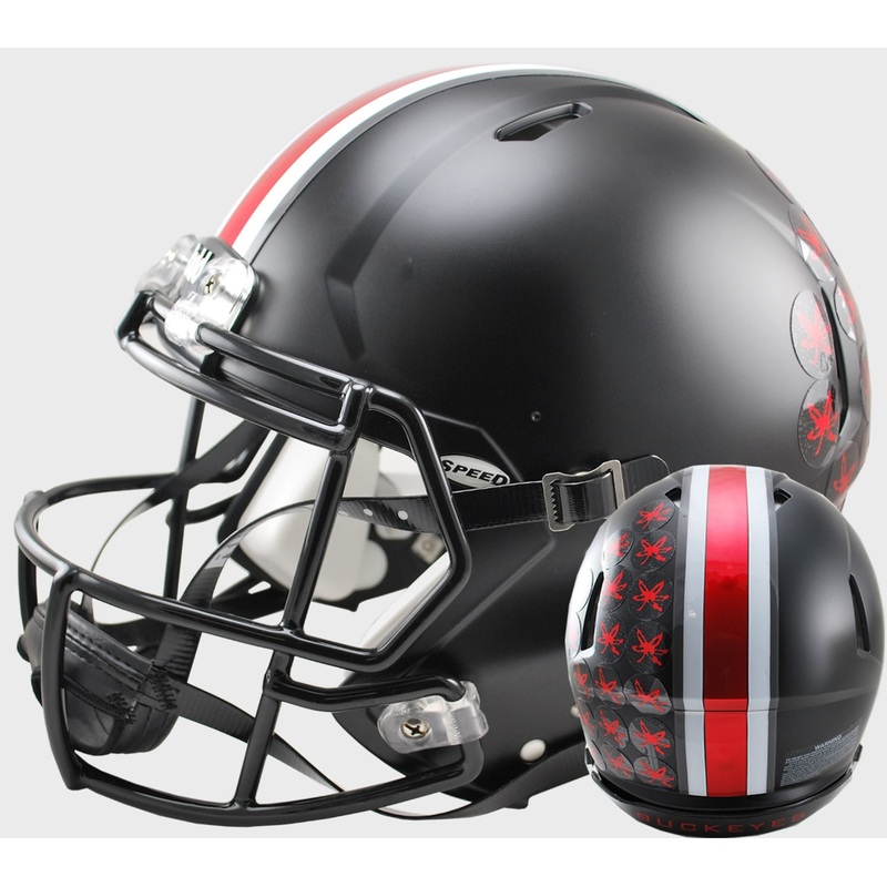 Ohio State Buckeyes Alternate BLACK SPEED Riddell Full Size Replica Helmet