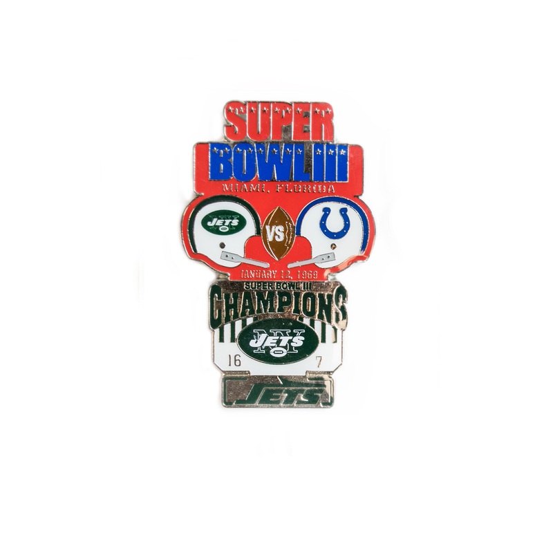 Super Bowl III (3) Commemorative Lapel Pin