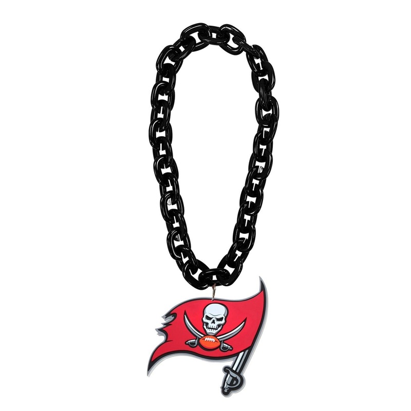 Tampa Bay Buccaneers NFL Touchdown Fan Chain 10 Inch 3D Foam Necklace