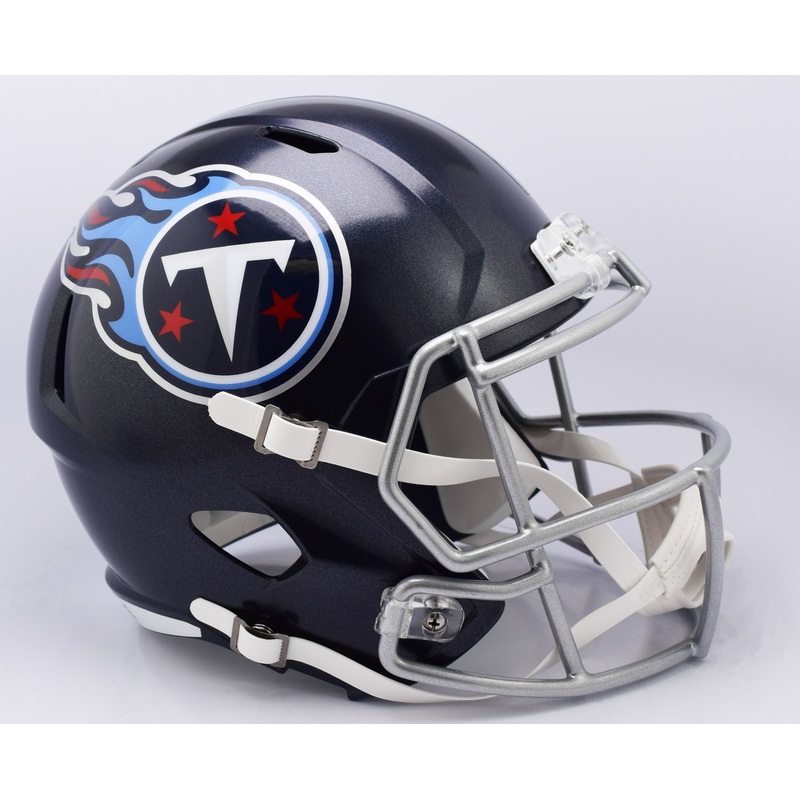 Tennessee Titans 2018 Satin Navy Metallic SPEED Riddell Full Size Replica Helmet