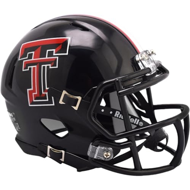 Texas Tech Red Raiders 2024 Black Revolution SPEED Mini Football Helmet