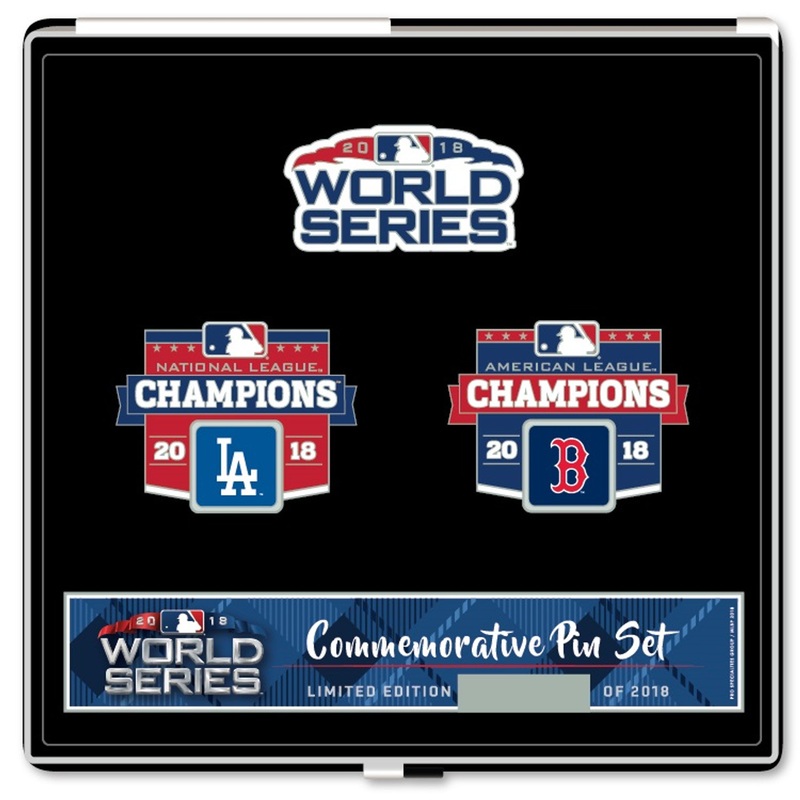 2018 World Series Commemorative Pin Set – Dodgers vs. Red Sox – Limited Edition 2018