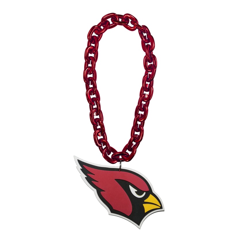 Arizona Cardinals NFL Touchdown Fan Chain 10 Inch 3D Foam Magnet Necklace