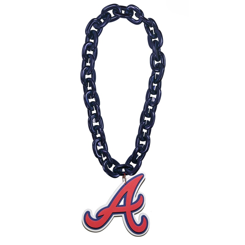 Atlanta Braves MLB Fan Chain 10 Inch 3D Foam Necklace