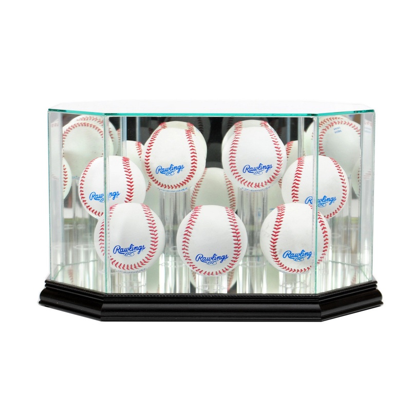 Deluxe Real Glass 7 Baseball Display Case
