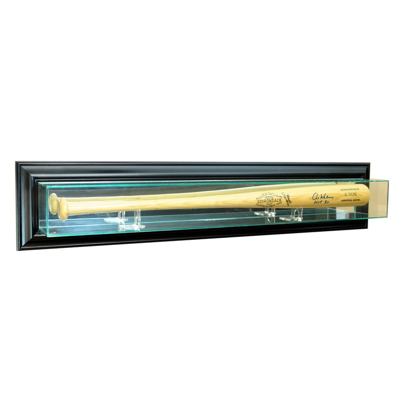 Deluxe Real Glass Wall Mounted Baseball Bat Display Case