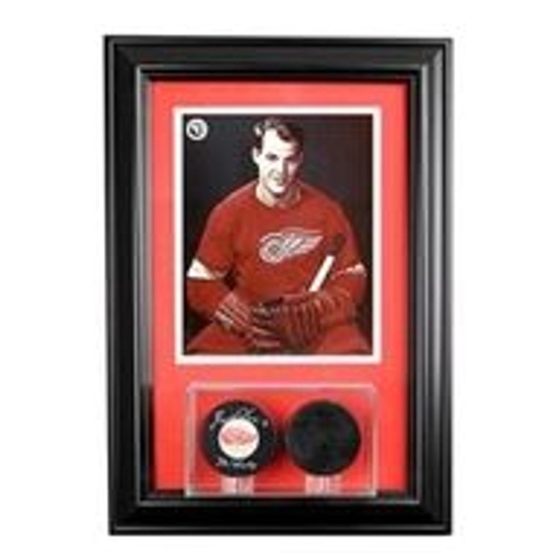 Deluxe Real Glass Wall Mounted Double Puck 8 x 10 Display Case