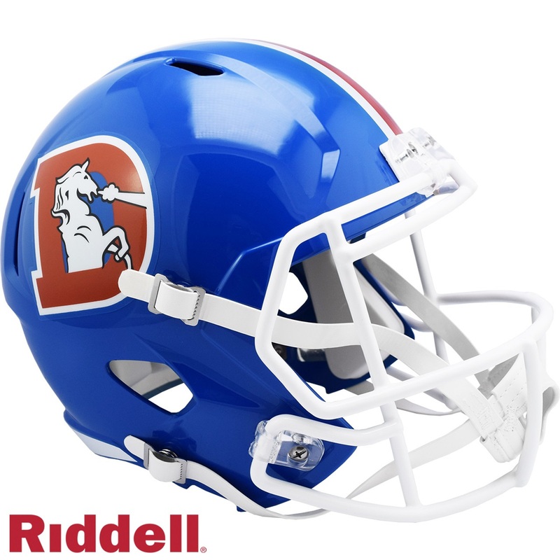 Denver Broncos 1975 to 1996 Throwback SPEED Riddell Full Size Replica Football Helmet