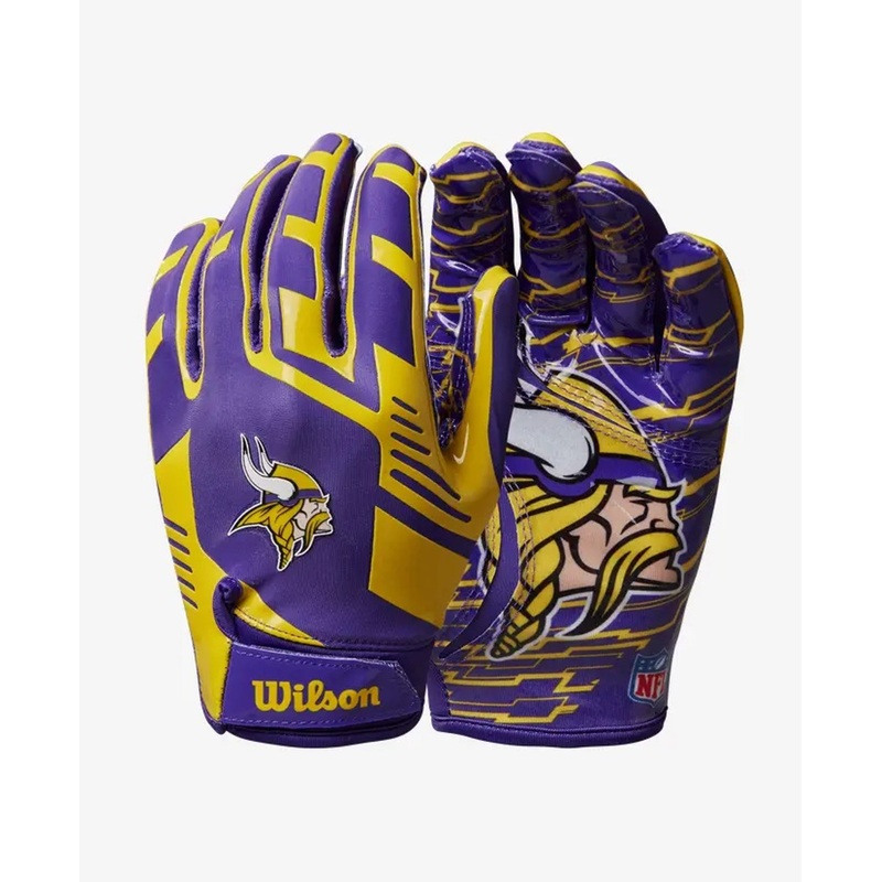 Minnesota Vikings NFL Stretch Fit Receiver Football Gloves