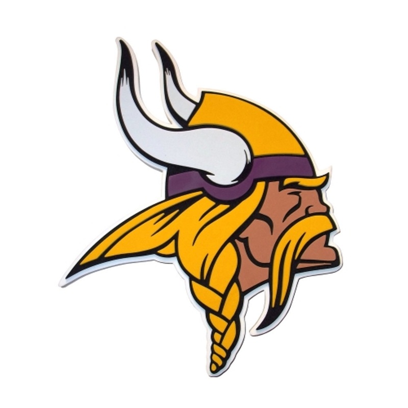 Minnesota Vikings VIKING HEAD 3D Fan Foam Logo Sign