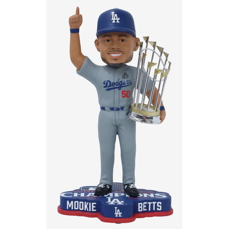 Mookie Betts Los Angeles Dodgers 2024 World Series Champions 8″ Bobblehead Bobble Head Doll