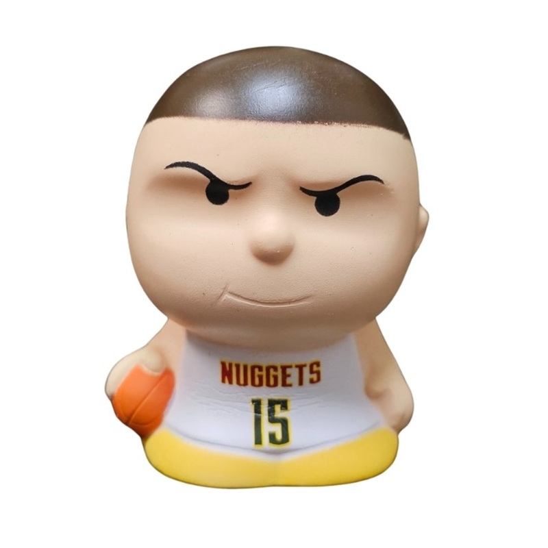 Nikola Jokic Denver Nuggets Series 4 Jumbo SqueezyMate NBA Figurine