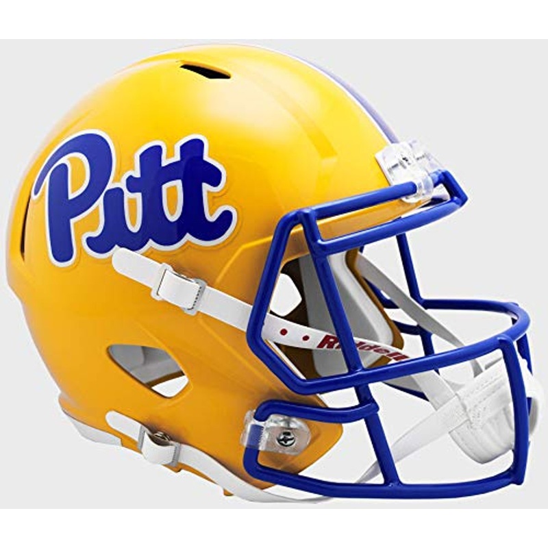 Pittsburgh Pitt Panthers NCAA Riddell Full Size Replica Speed Football Helmet