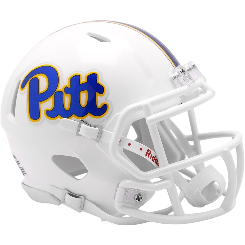 Pittsburgh Pitt Panthers White Revolution SPEED Mini Football Helmet