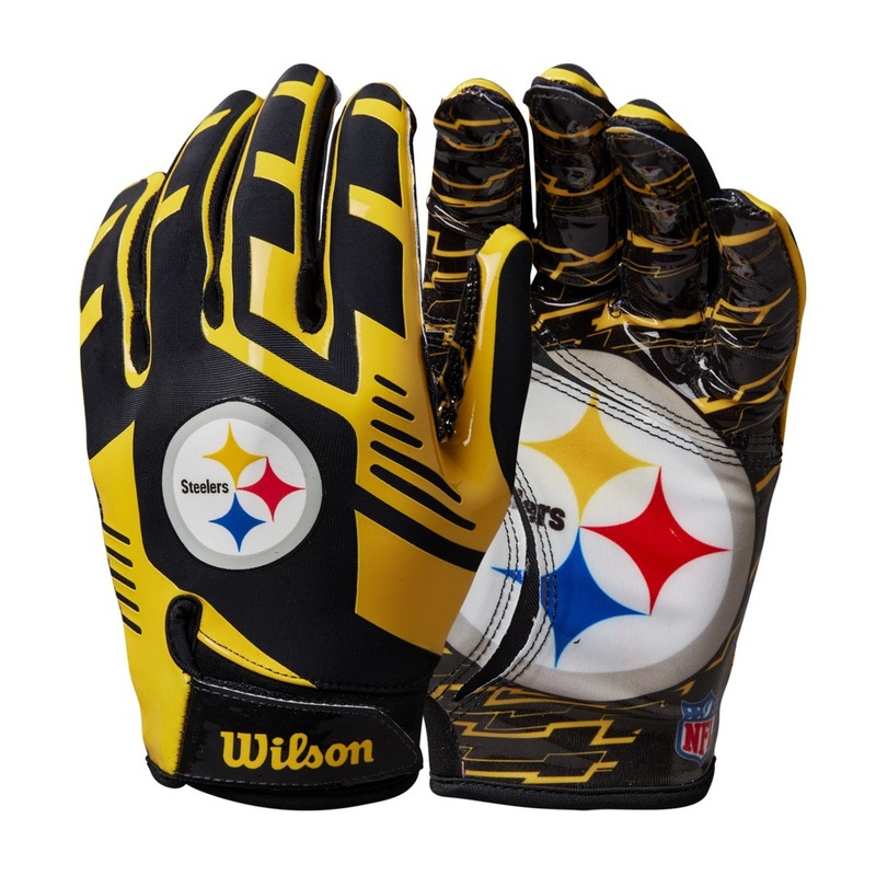Pittsburgh Steelers NFL Stretch Fit Receiver Football Gloves