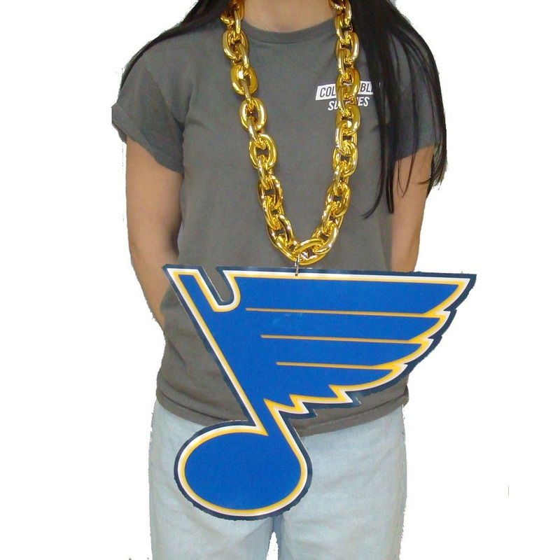 St.Louis Blues NHL BIG LOGO 3D Fan Chain Foam Necklace