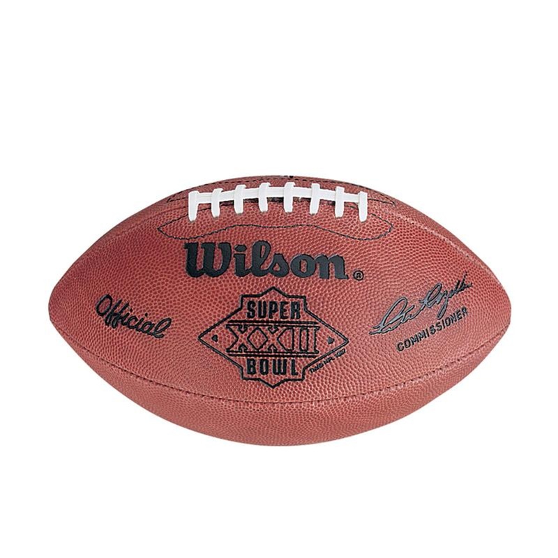 Super Bowl XXII (Twenty-Two 22) Washington vs. Denver Broncos Official Leather Authentic Game Football by Wilson
