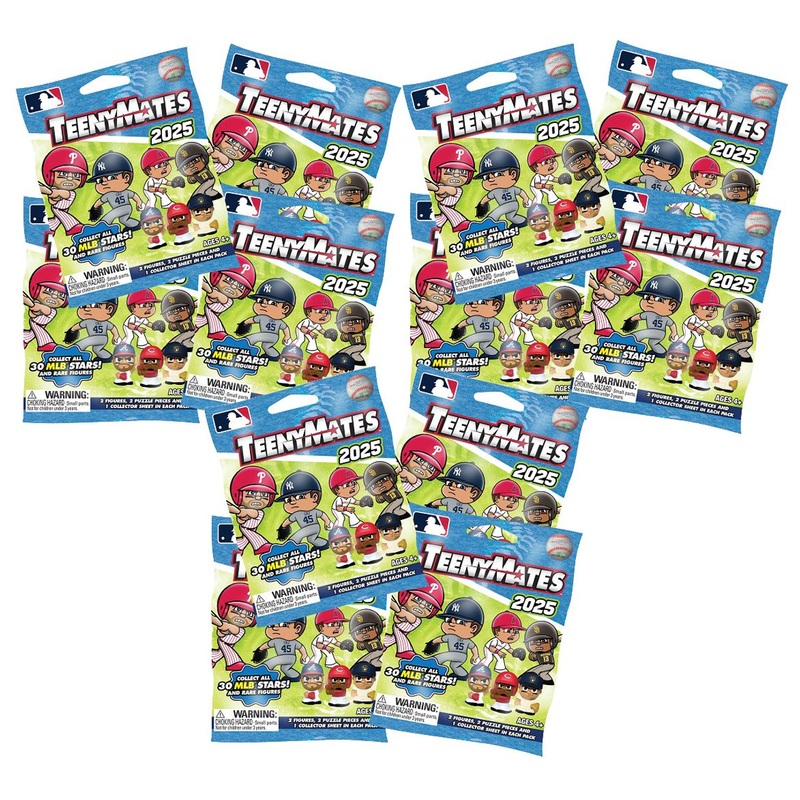 Teenymates 2025 MLB Series 12 Baseball Mini Figurines Mystery Blind Bags – 12 Packs