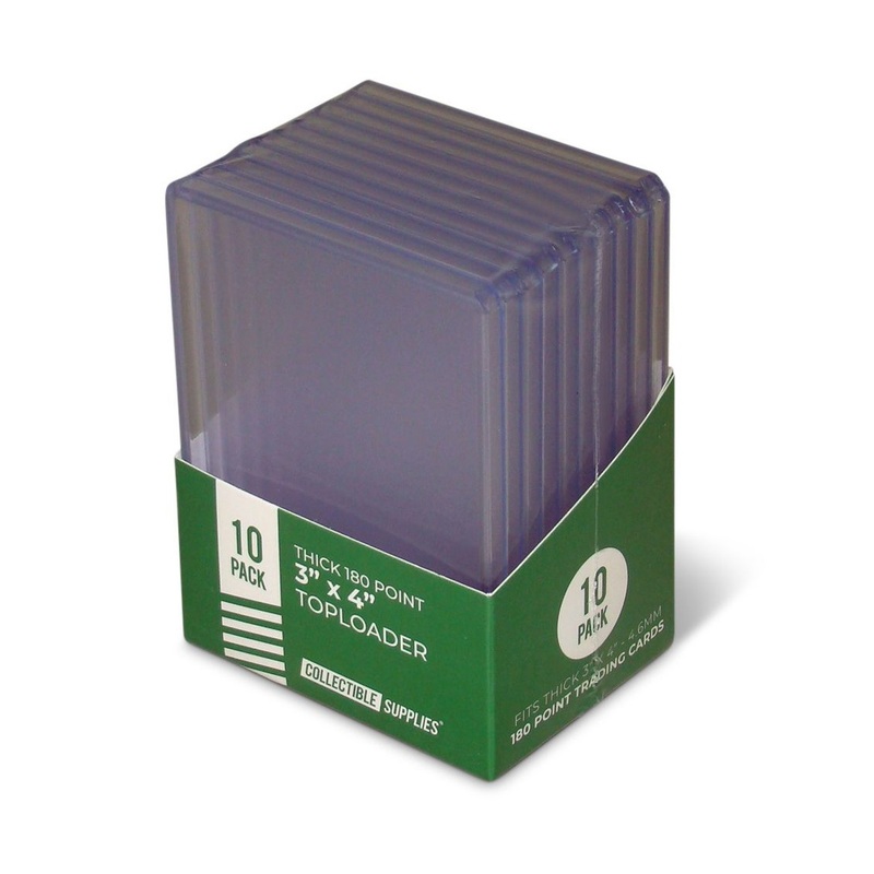 Trading Card 3″ x 4″ Thick 180 point 4.6 mm Top-Loaders Collectible Supplies
