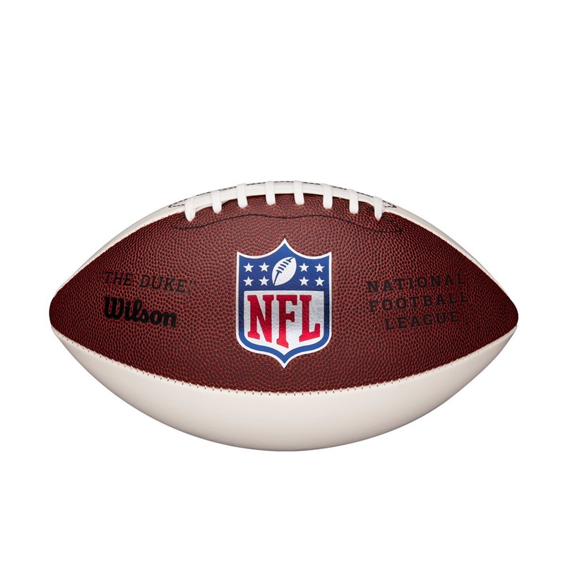 Wilson Official 3 White Panel Autograph New NFL Football