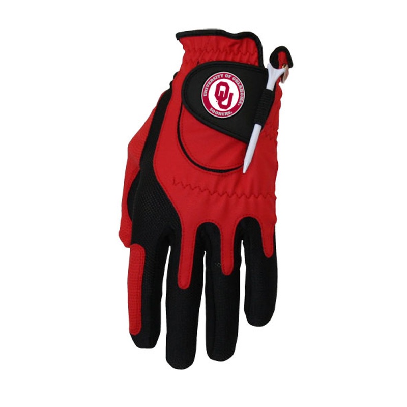 Zero Friction NCAA Oklahoma Sooners Red Golf Glove, Left Hand