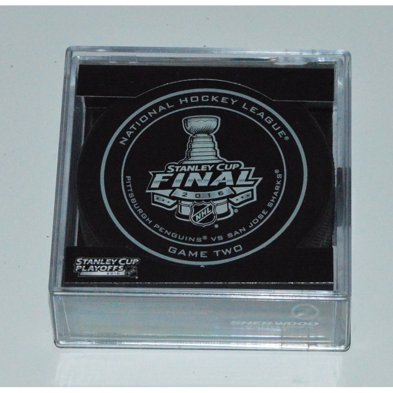 2016 NHL Stanley Cup Finals Playoff Sherwood Official Game Puck – Game 2 (Two)