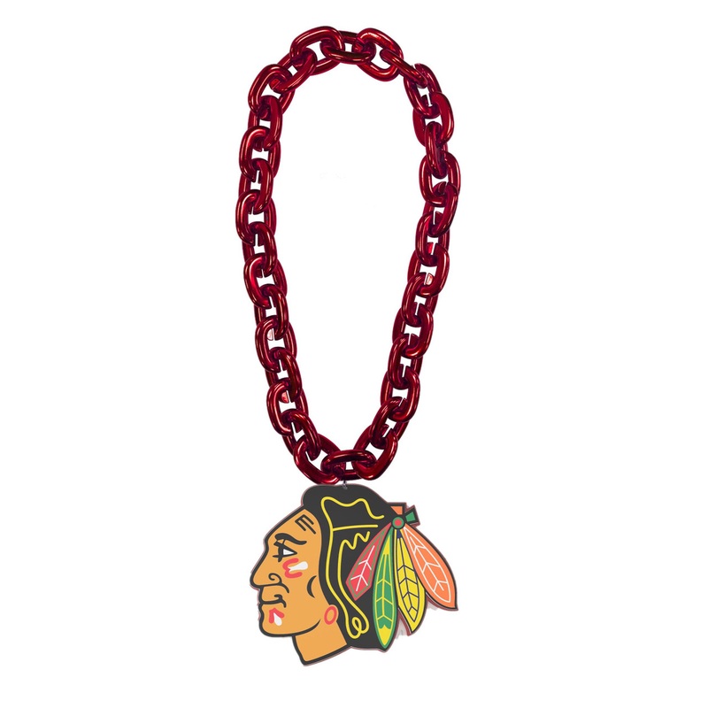 Chicago Blackhawks NHL Fan Chain 10 Inch 3D Foam Necklace