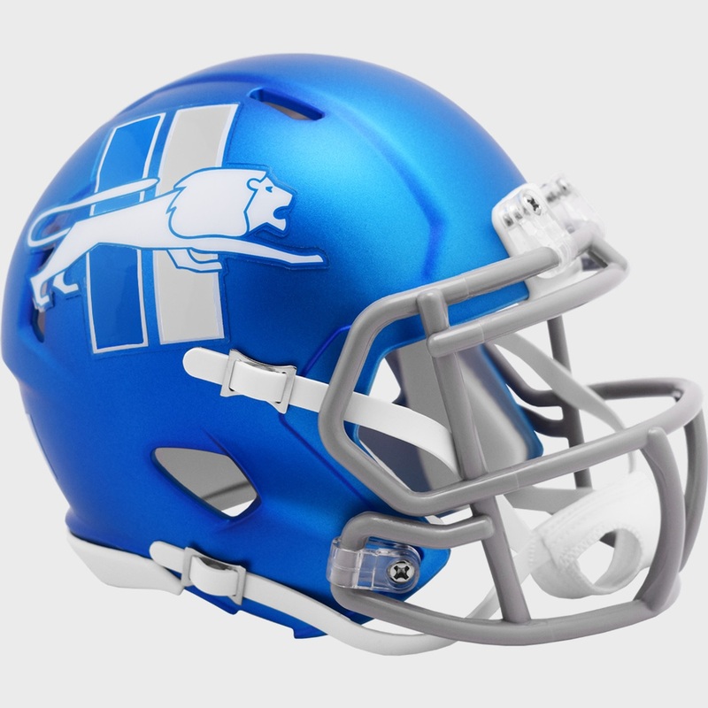 Detroit Lions Alternate On-Field NFL Revolution SPEED Mini Football Helmet