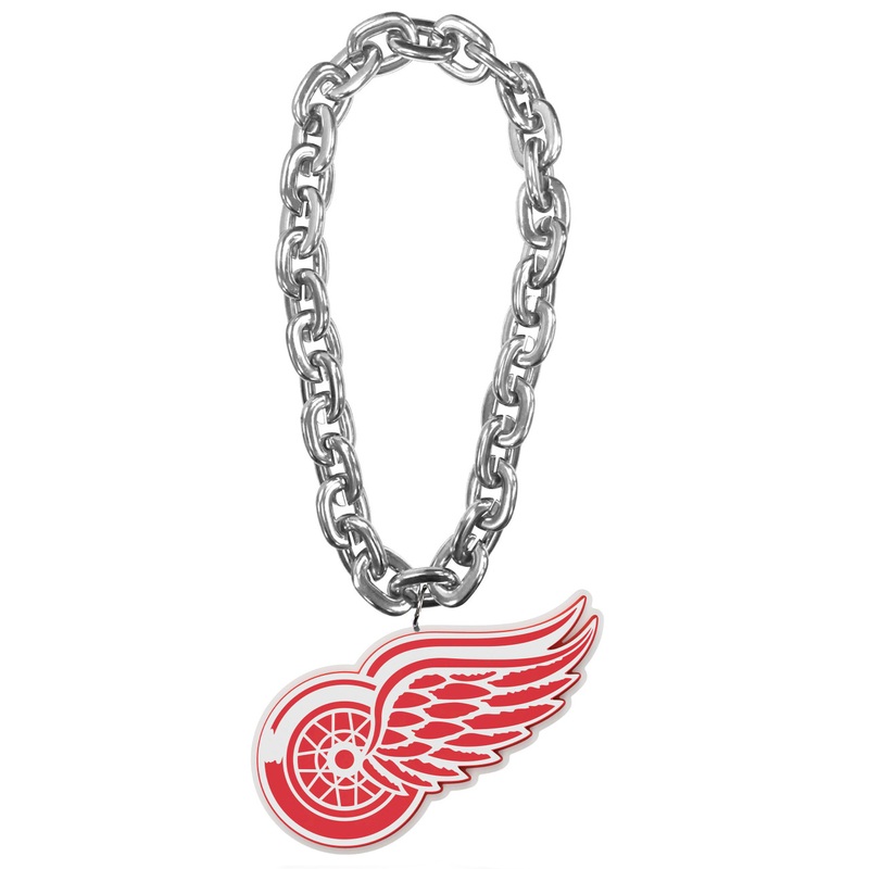 Detroit Red Wings NHL Fan Chain 10 Inch 3D Foam Necklace