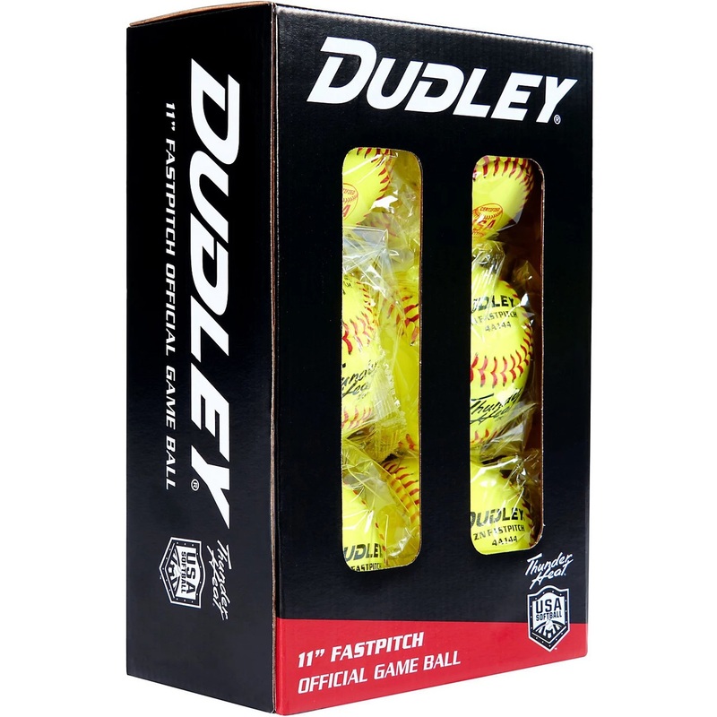 Dudley Thunder Heat 11 inch ASA USA Softball pack of 6
