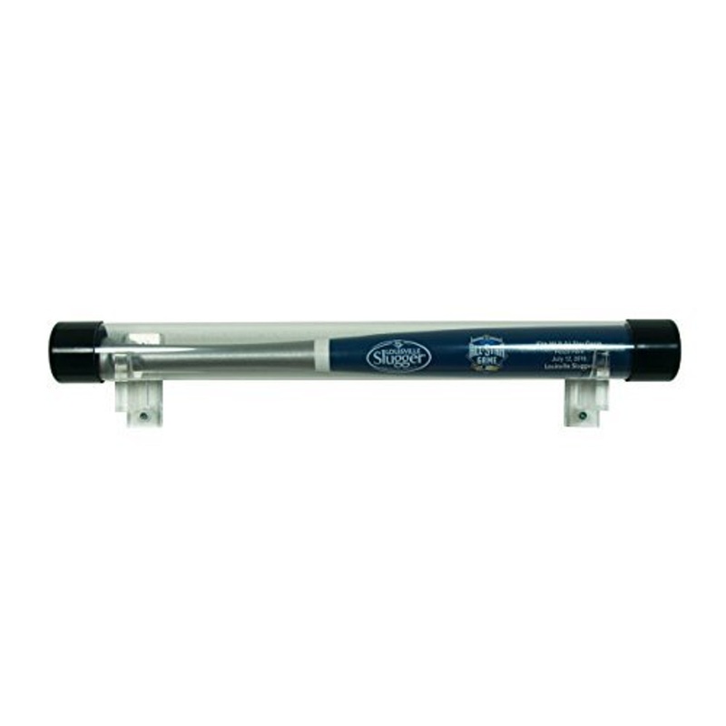 HORIZONTAL ACRYLIC MINI BAT TUBE WALL MOUNT HOLDER BRACKET