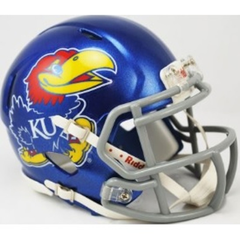 Kansas Jayhawks Bird NCAA Revolution SPEED Mini Helmet