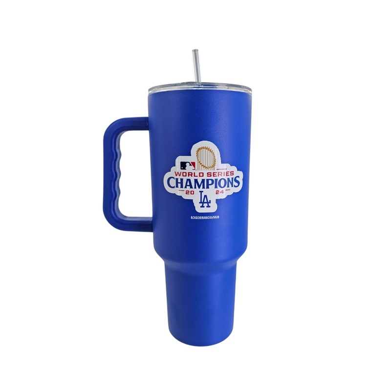Los Angeles Dodgers 2024 World Series Champions 40 oz Wrap Powder Coat Tumbler