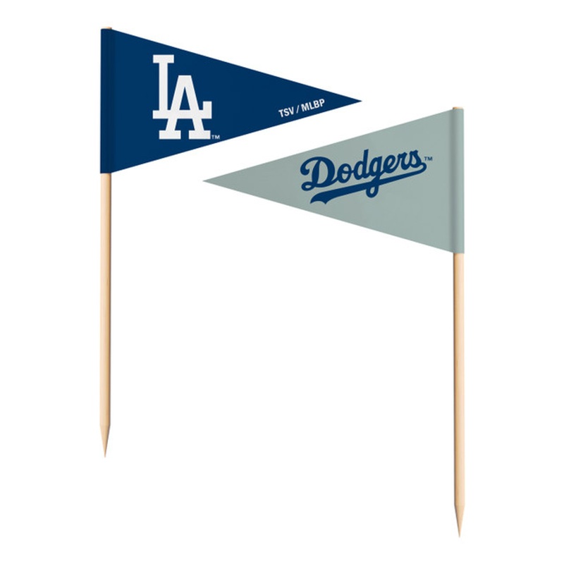 Los Angeles Dodgers MLB Team Toothpick Flags – 36 pack Toothpicks