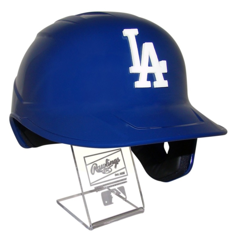 Los Angeles Dodgers with 3D LA Logo Official Mach Pro Replica Full Size Baseball Batting Helmet