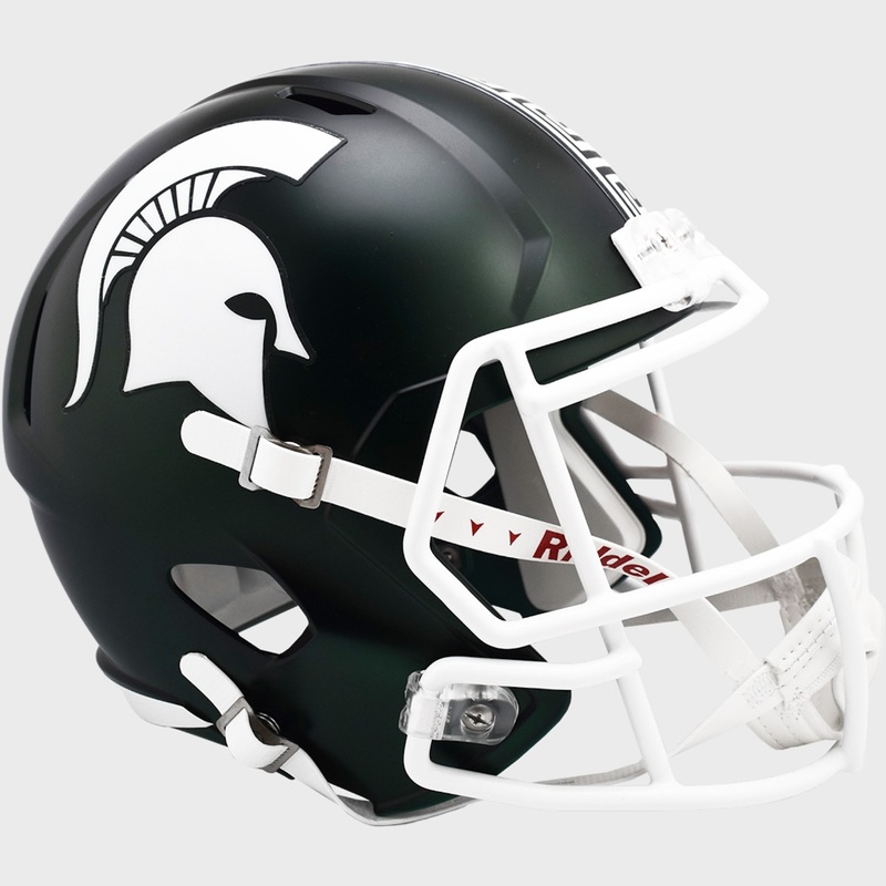 Michigan State Spartans 2023 Satin Green SPEED Riddell Full Size Replica Football Helmet