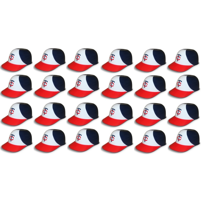Minnesota Twins MLB 8oz Snack Size / Ice Cream Mini Baseball Helmets – Quantity 24